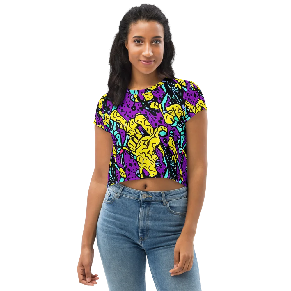 Wild Prism on Crop Tee — Front