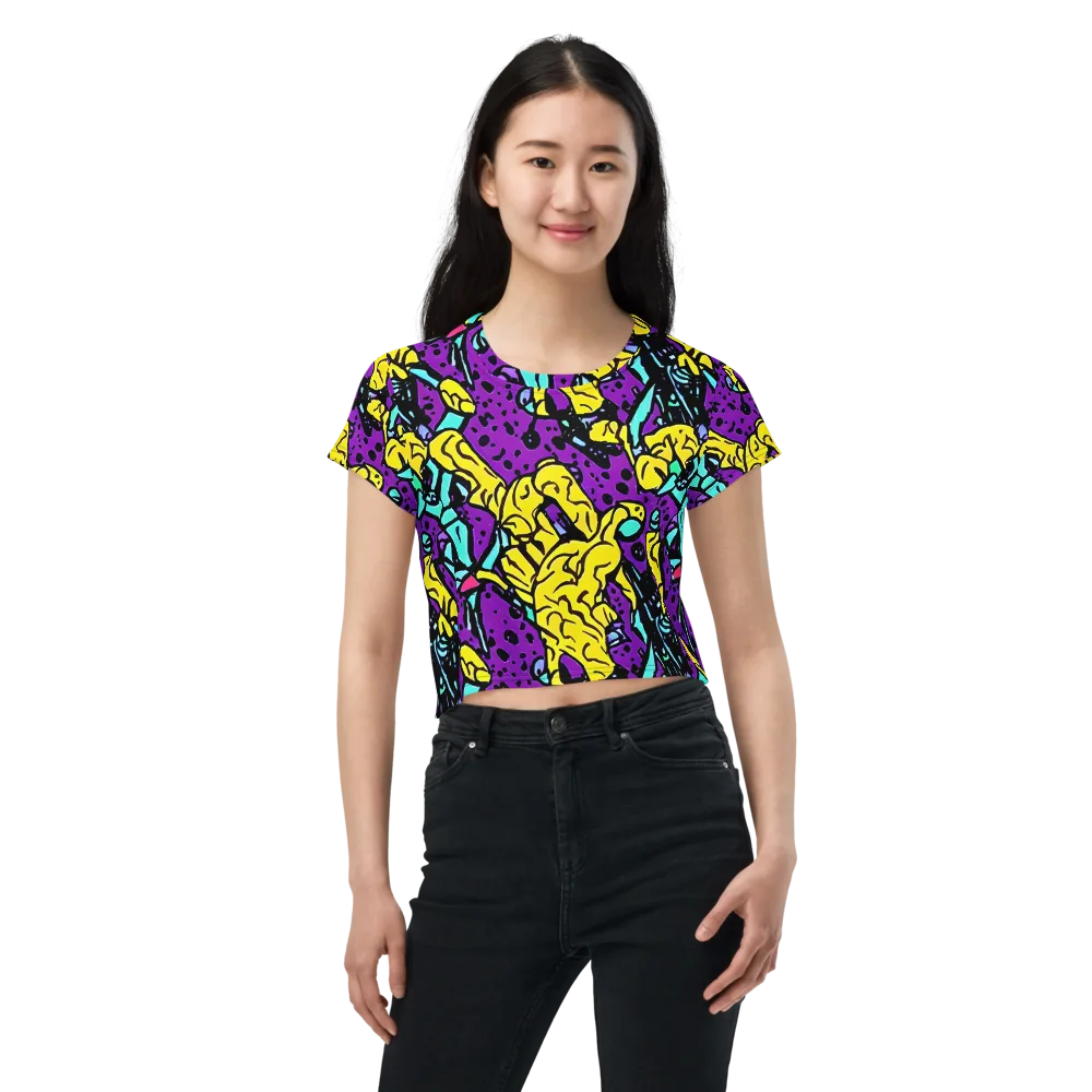 Wild Prism on Crop Tee — Front