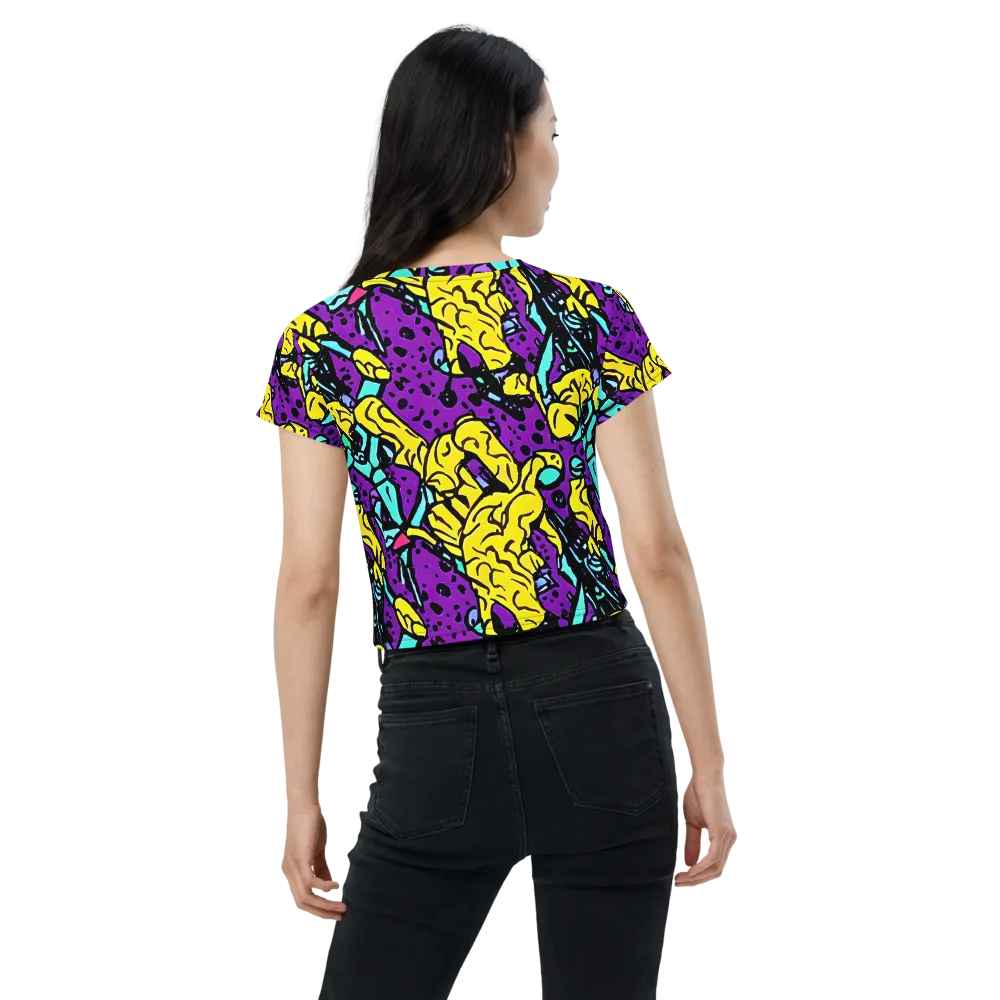 Wild Prism on Crop Tee — Back