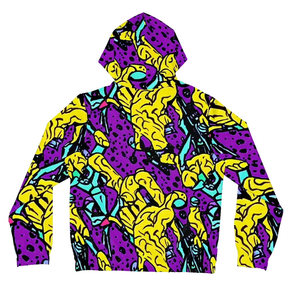 Wild Prism on Women's Full-Zip Hoodie — Back