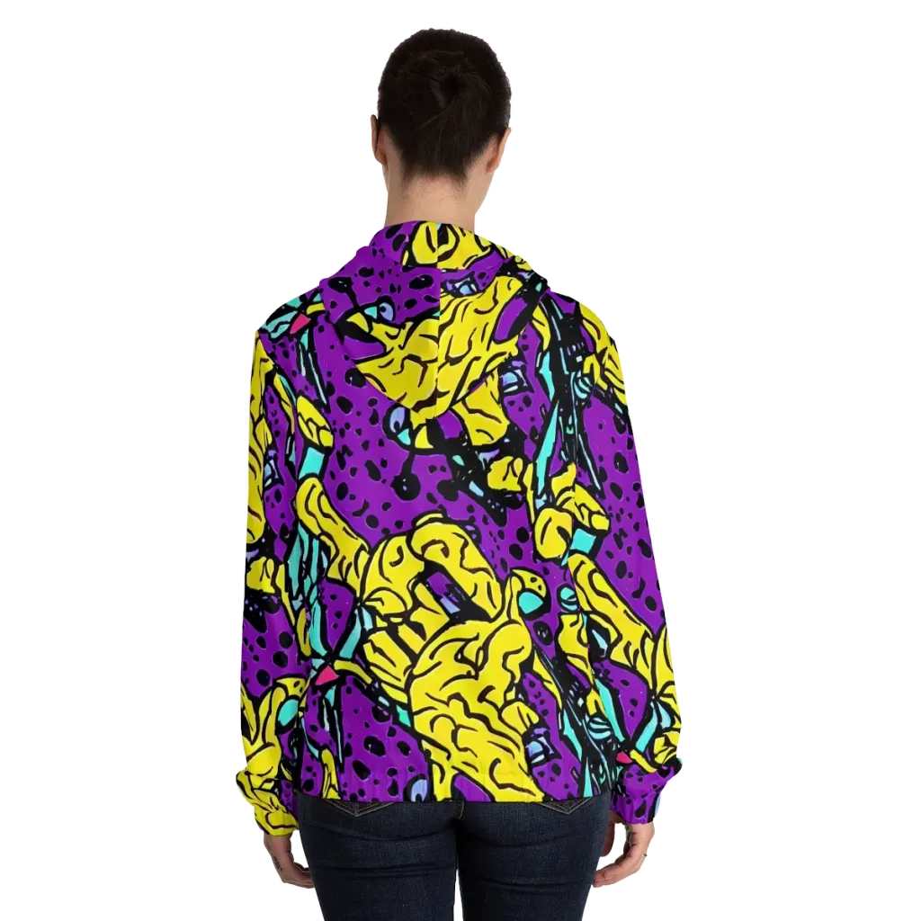 Wild Prism on Women's Full-Zip Hoodie — Back On Person