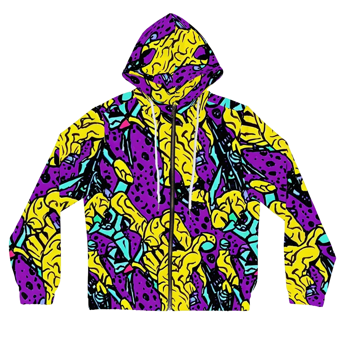 Wild Prism on Women's Full-Zip Hoodie — Front