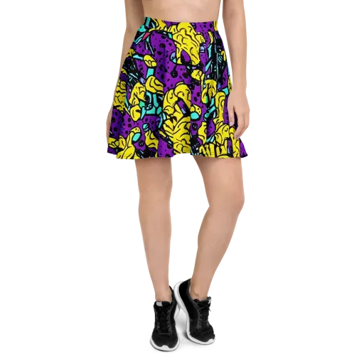 Wild Prism on a Skater Skirt