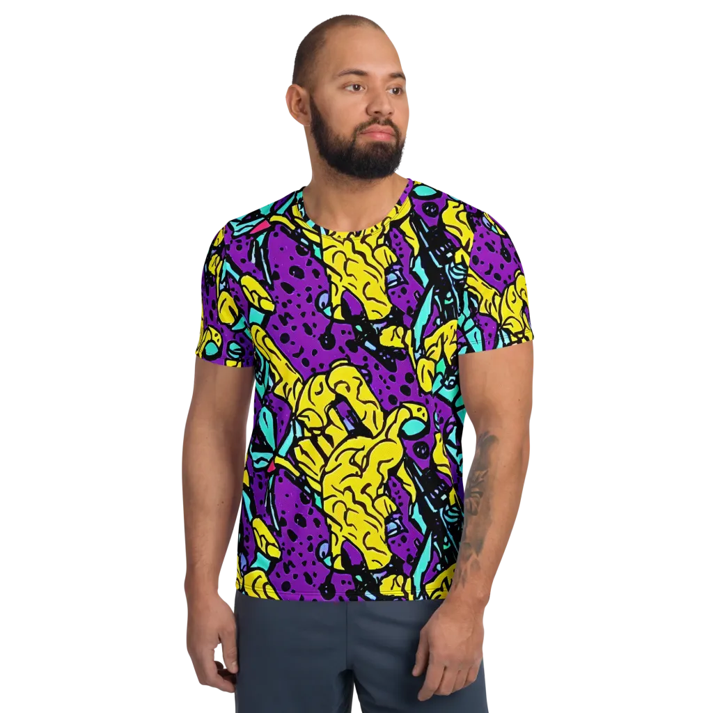 Wild Prism on Men's Athletic T-Shirt — Front