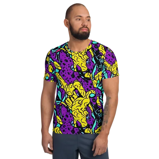 Wild Prism on a Men's Athletic T-Shirt