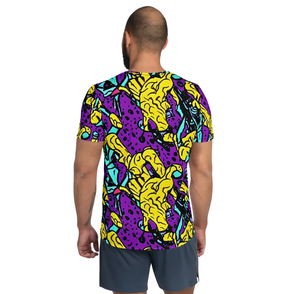 Wild Prism on Men's Athletic T-Shirt — Back