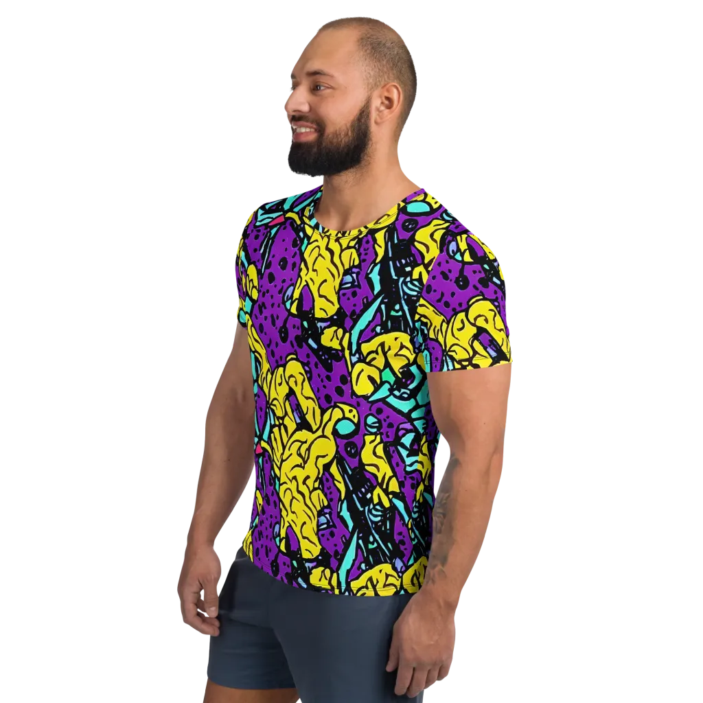 Wild Prism on Men's Athletic T-Shirt — Left