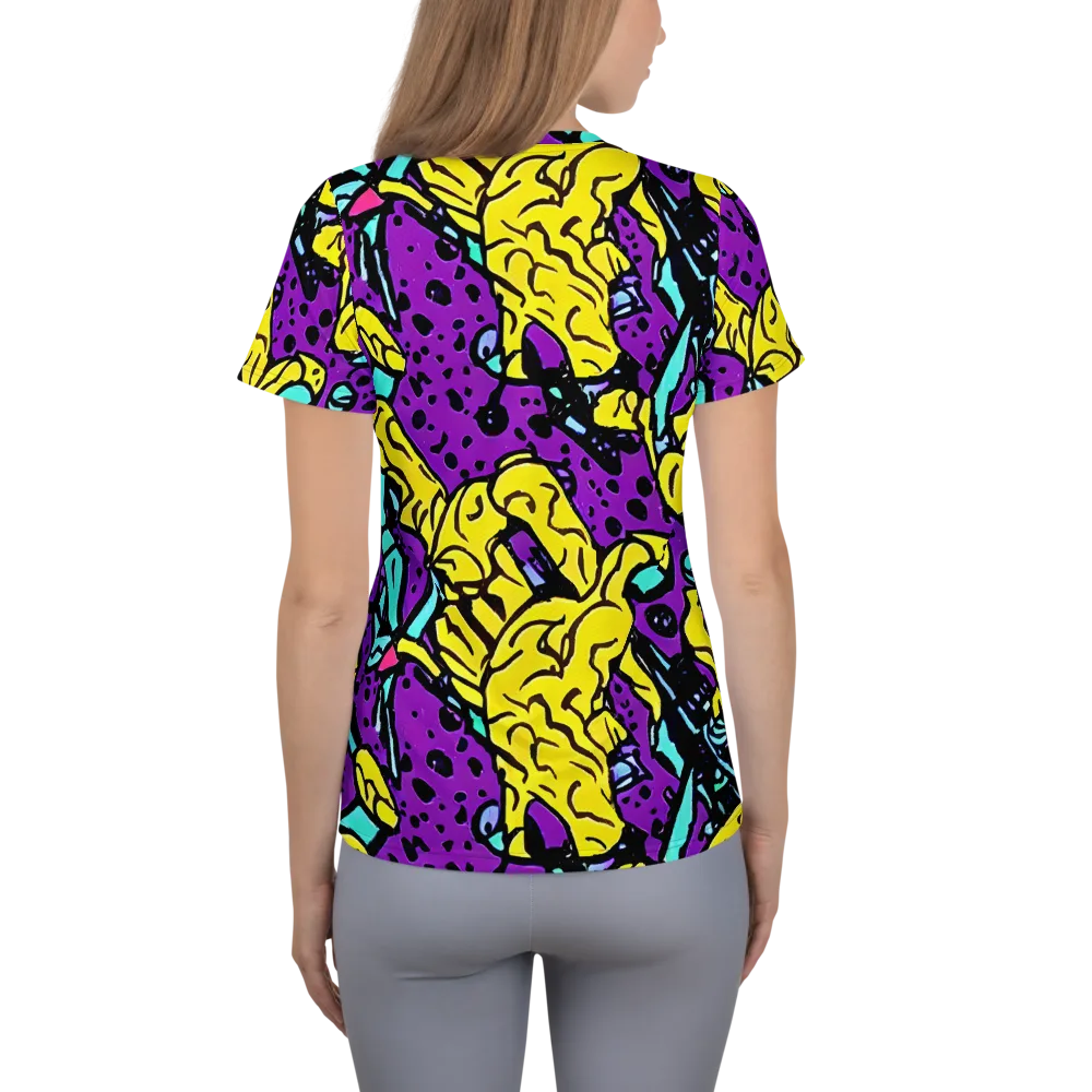 Wild Prism on Women's Athletic T-Shirt — Back