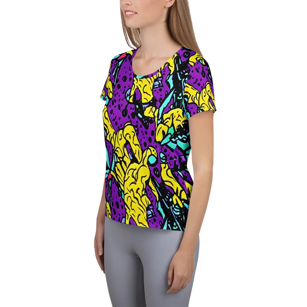 Wild Prism on Women's Athletic T-Shirt — Left