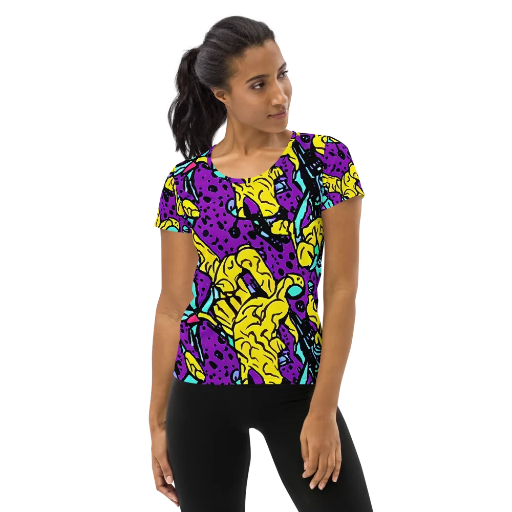 Wild Prism on Women's Athletic T-Shirt — Front