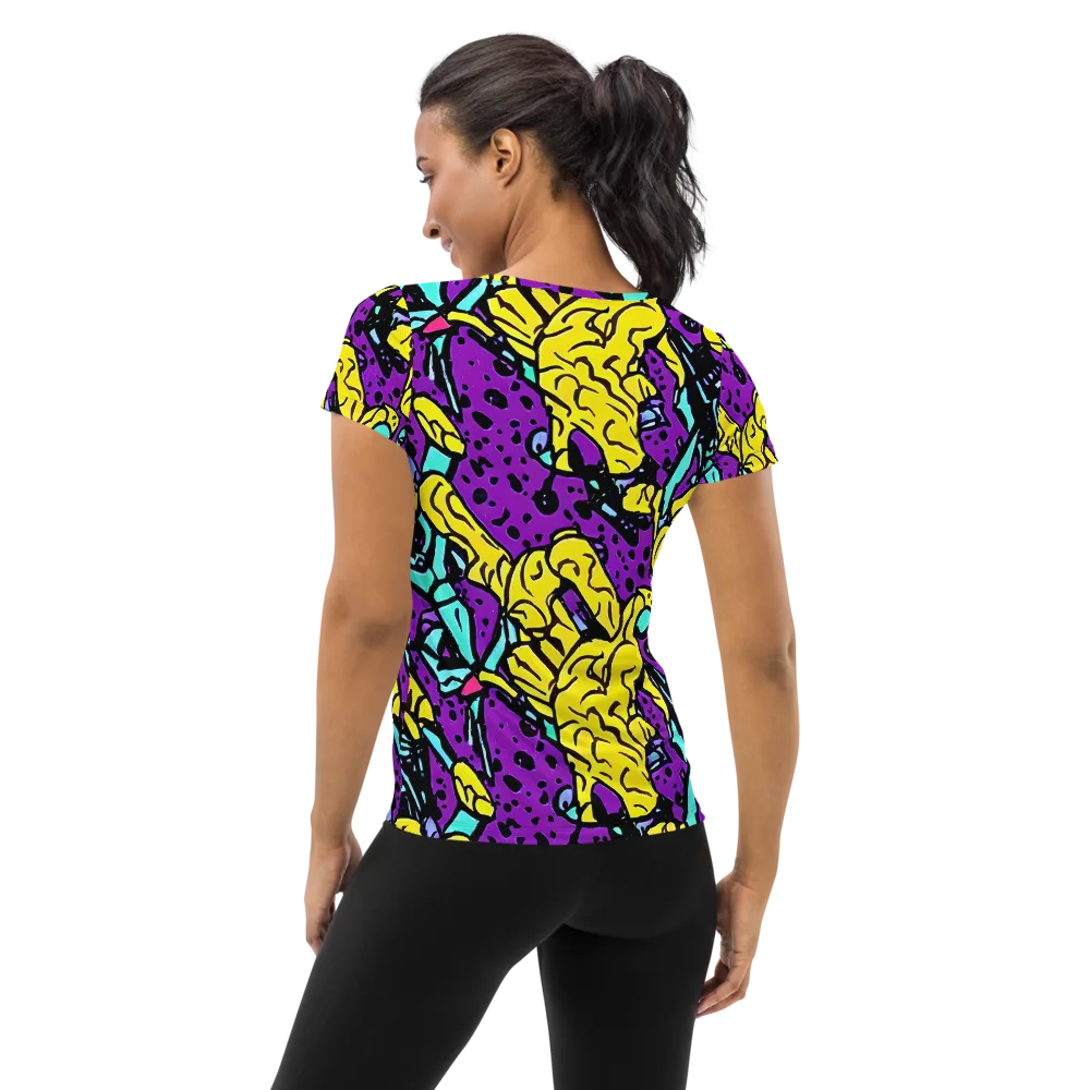 Wild Prism on Women's Athletic T-Shirt — Back