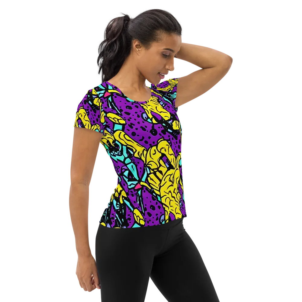 Wild Prism on Women's Athletic T-Shirt — Right