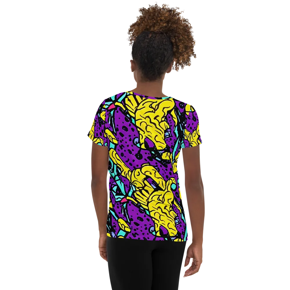 Wild Prism on Women's Athletic T-Shirt — Back