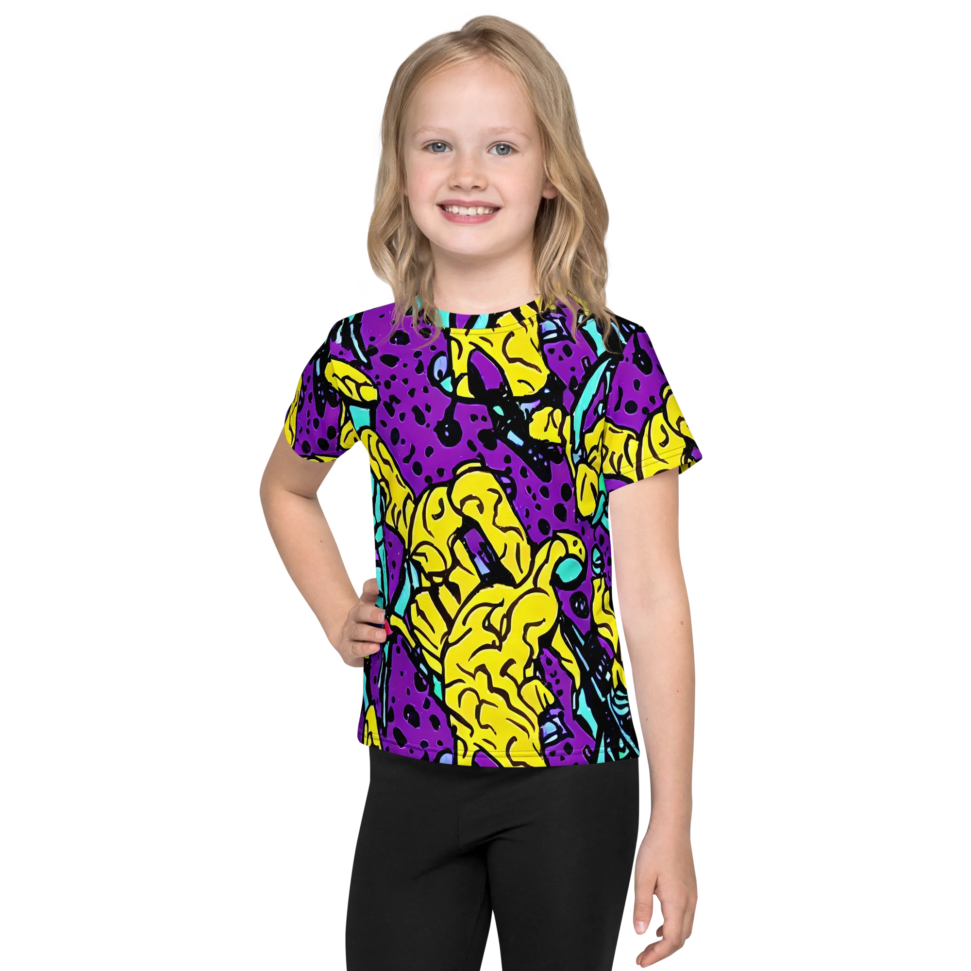 Wild Prism on Kids Crew Neck T-Shirt — Front