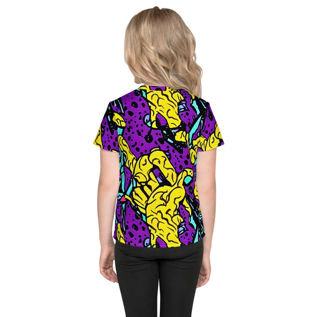 Wild Prism on Kids Crew Neck T-Shirt — Back
