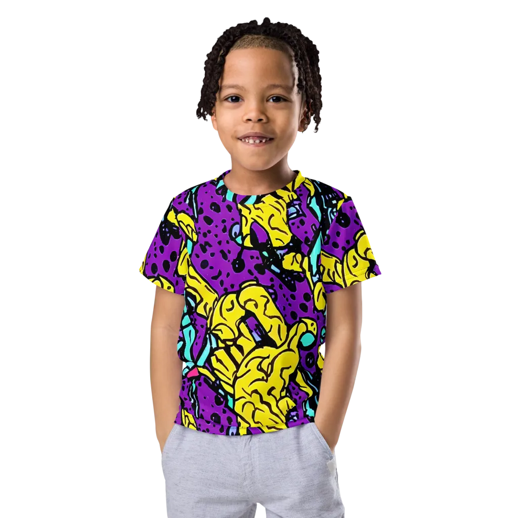 Wild Prism on Kids Crew Neck T-Shirt — Front