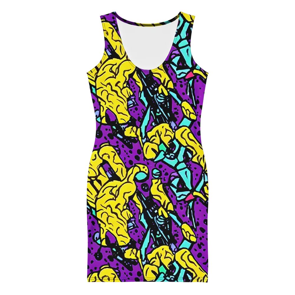 Wild Prism on Bodycon Dress — Front