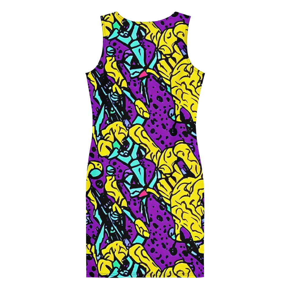 Wild Prism on Bodycon Dress — Back