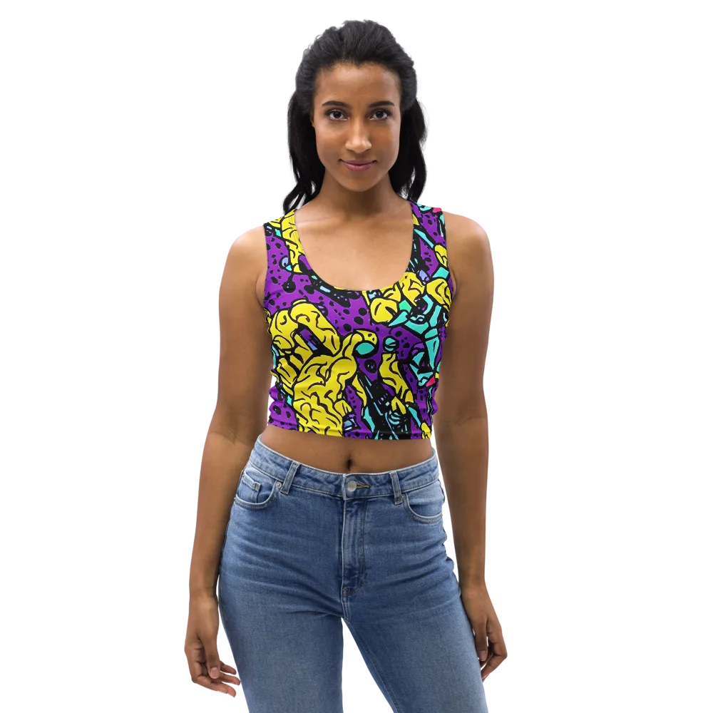 Wild Prism on Crop Top — Front