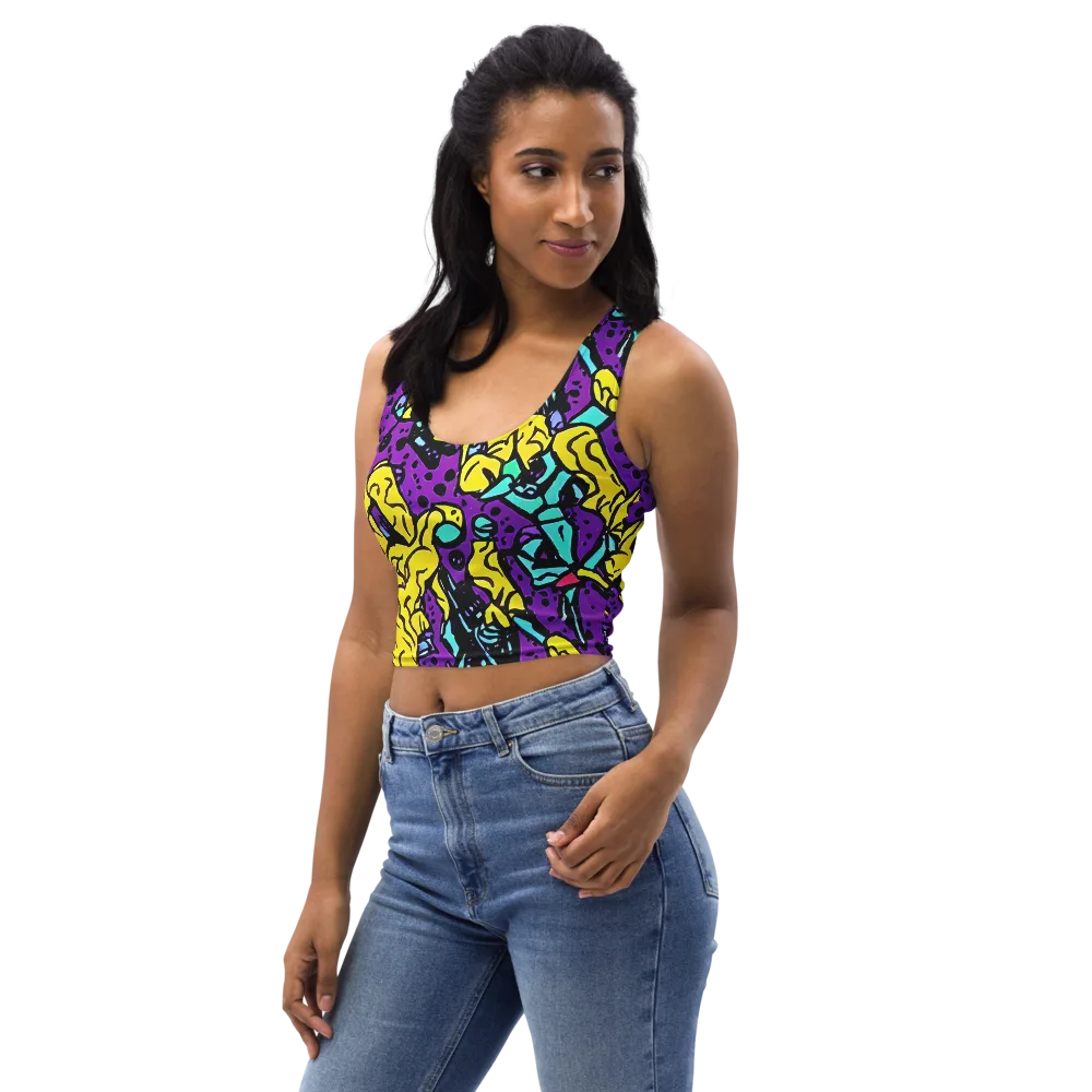 Wild Prism on Crop Top — Left Front