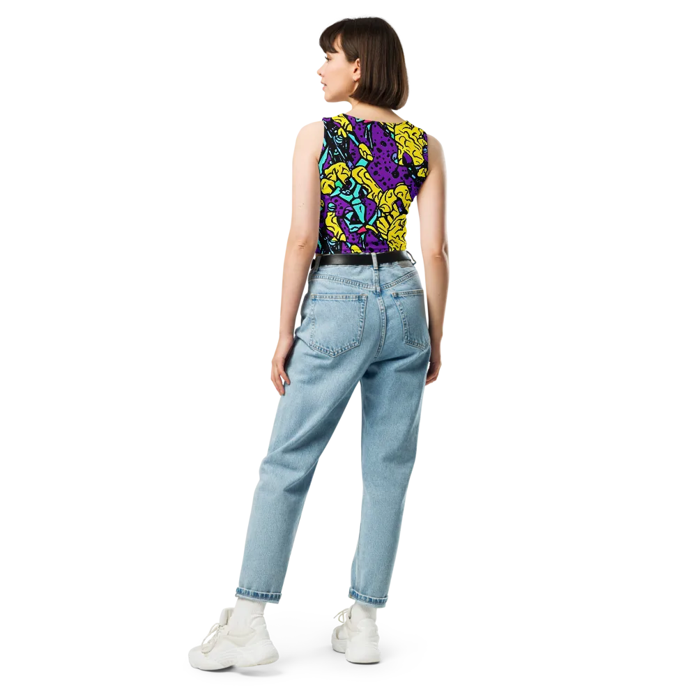 Wild Prism on Crop Top — Back