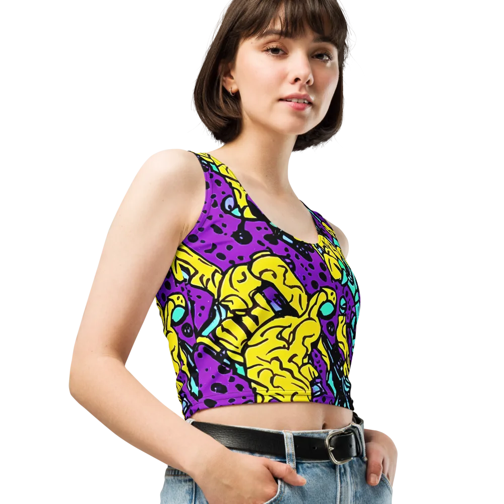Wild Prism on Crop Top — Right Front