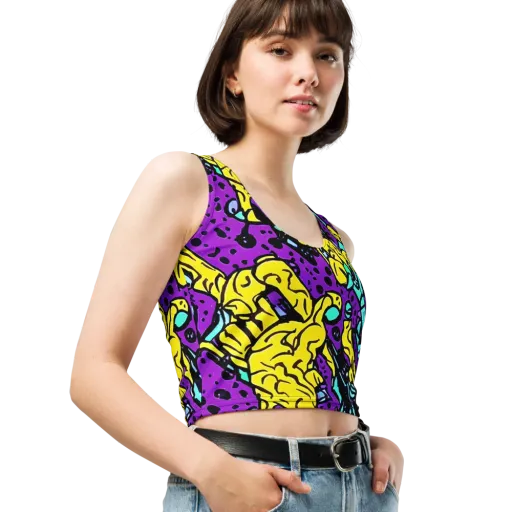 Wild Prism on a Crop Top