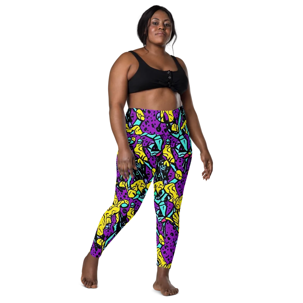 Wild Prism on Leggings with Pockets — Front