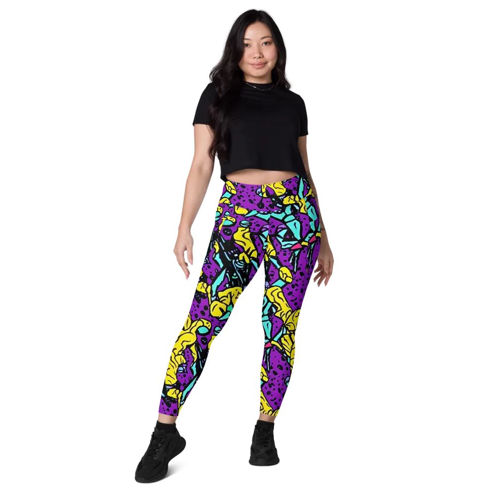 Wild Prism on Leggings with Pockets — Front