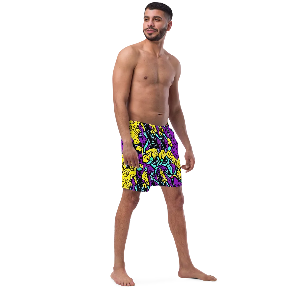Wild Prism on Swim Trunks — Right Front