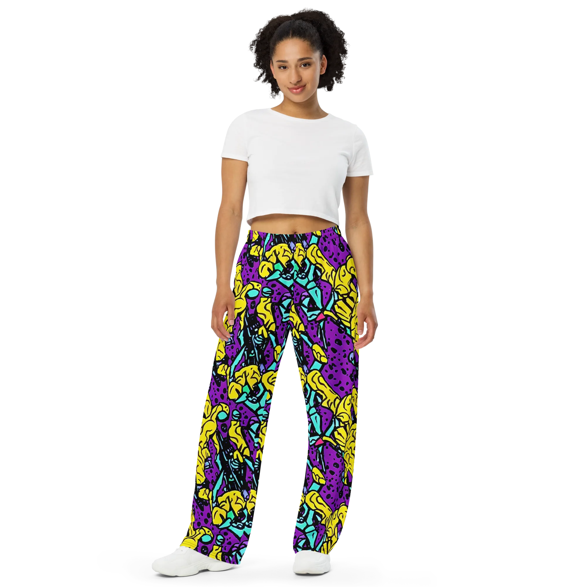 Wild Prism on Wide-Leg Pants — Front