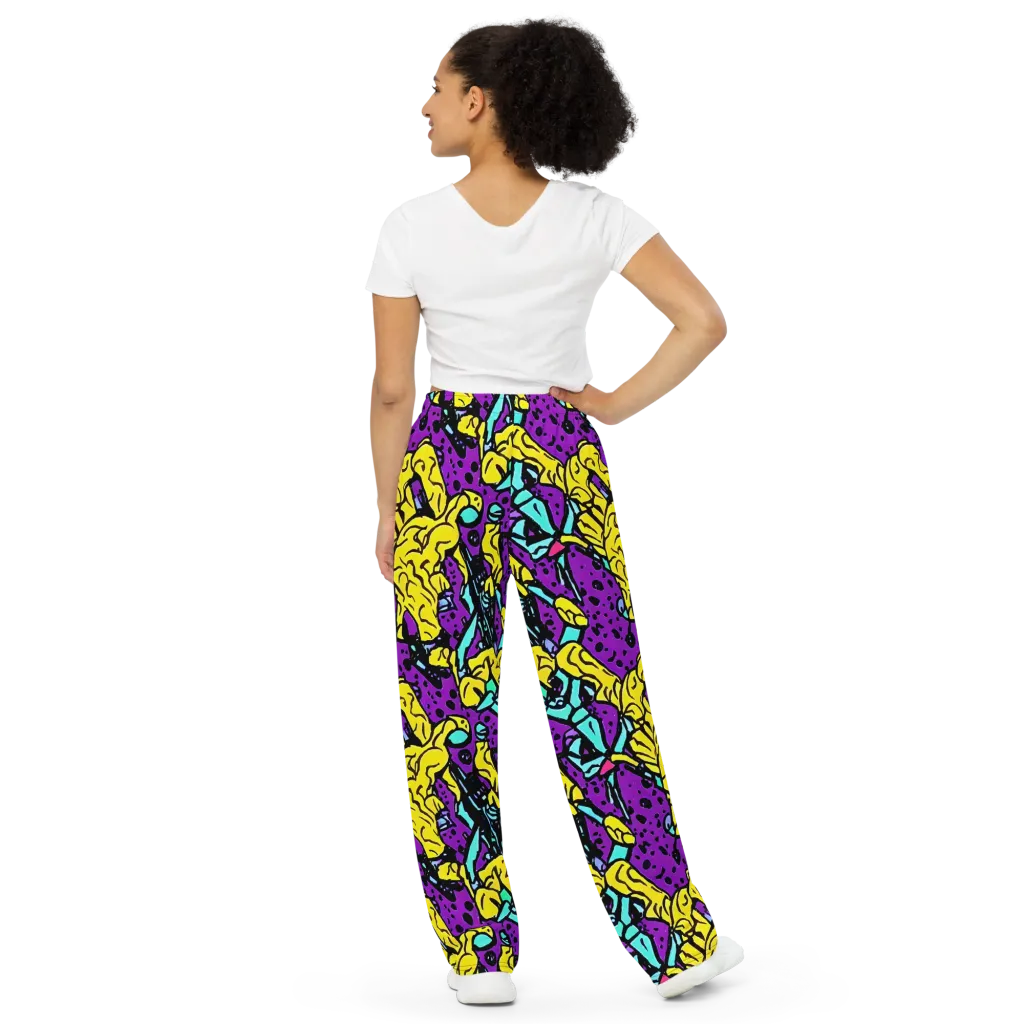Wild Prism on Wide-Leg Pants — Back