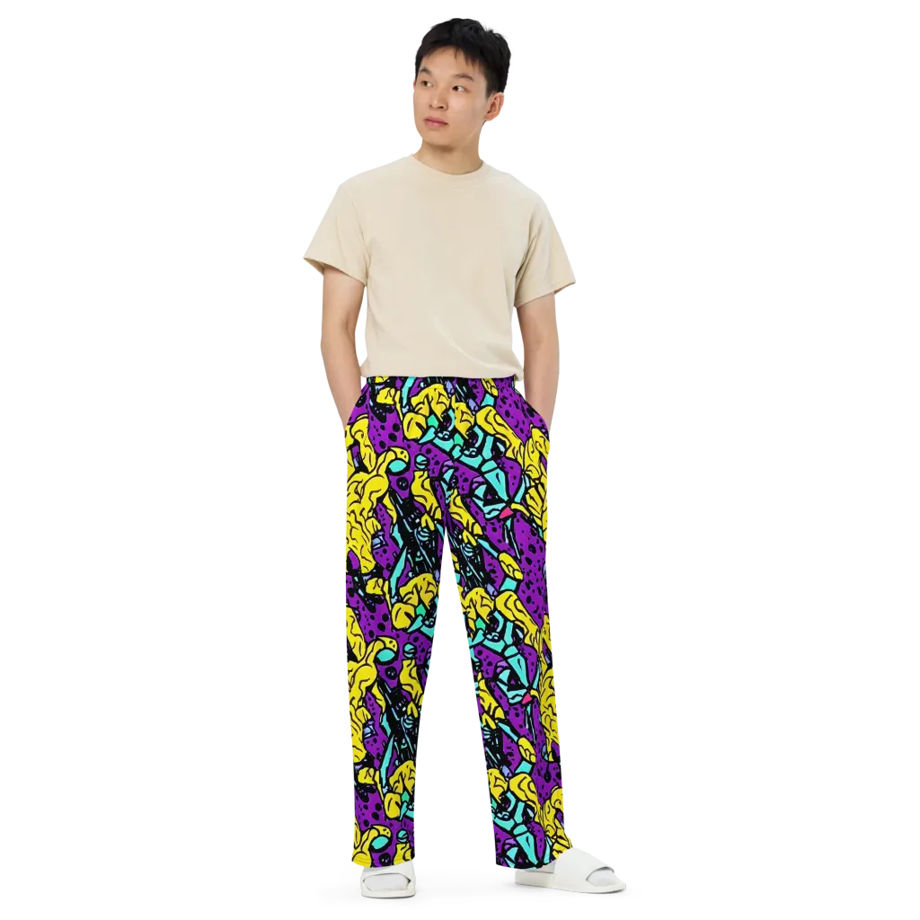Wild Prism on Wide-Leg Pants — Front