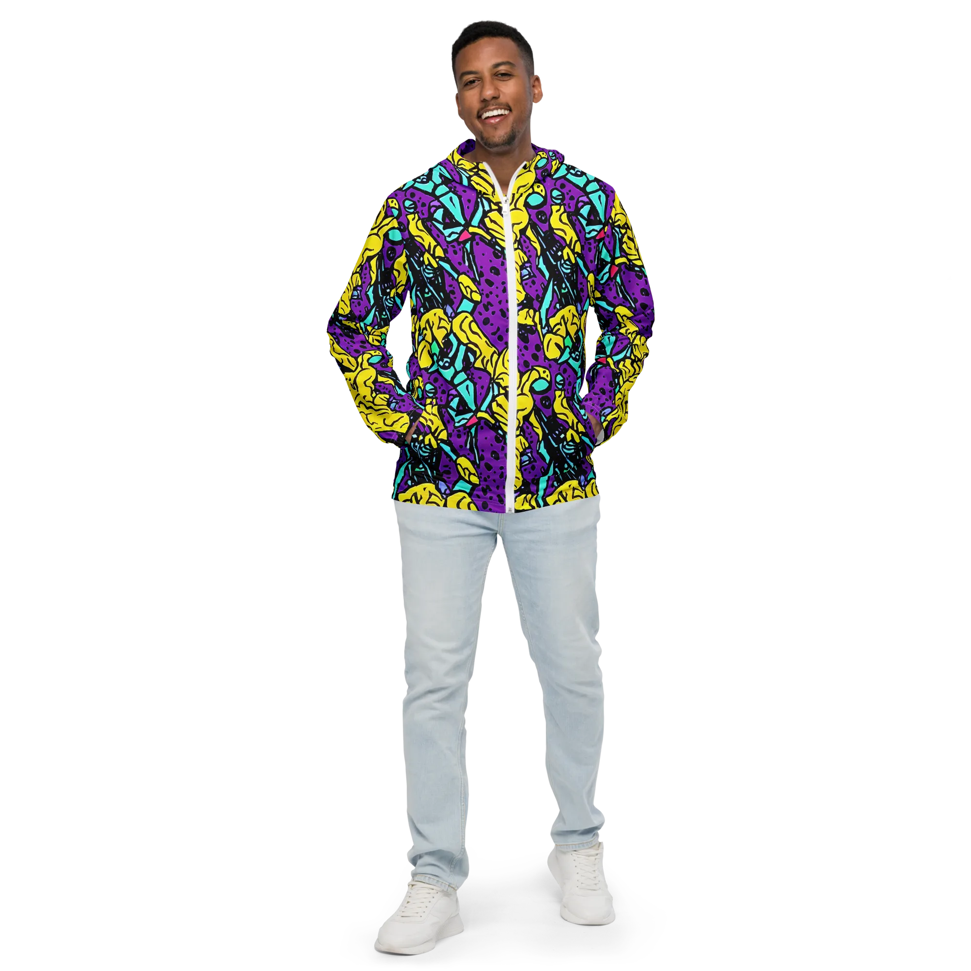 Wild Prism on Men's Windbreaker — Front