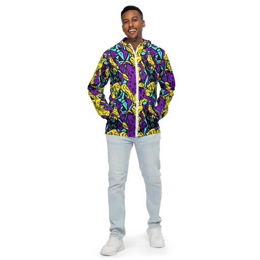 Wild Prism on a Men's Windbreaker