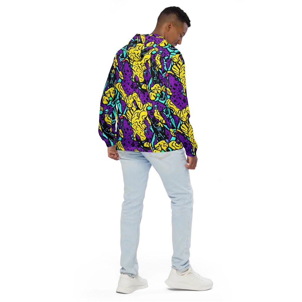 Wild Prism on Men's Windbreaker — Back