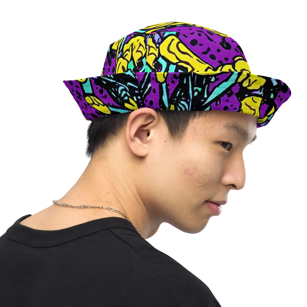 Wild Prism on Reversible Bucket Hat — Right Outside