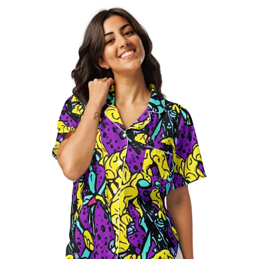 Wild Prism on a Women's Short Sleeve Pajama Top