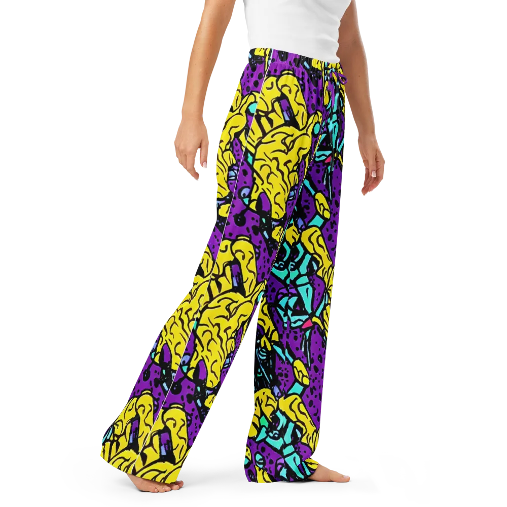 Wild Prism on Women's Pajama Pants — Right Front