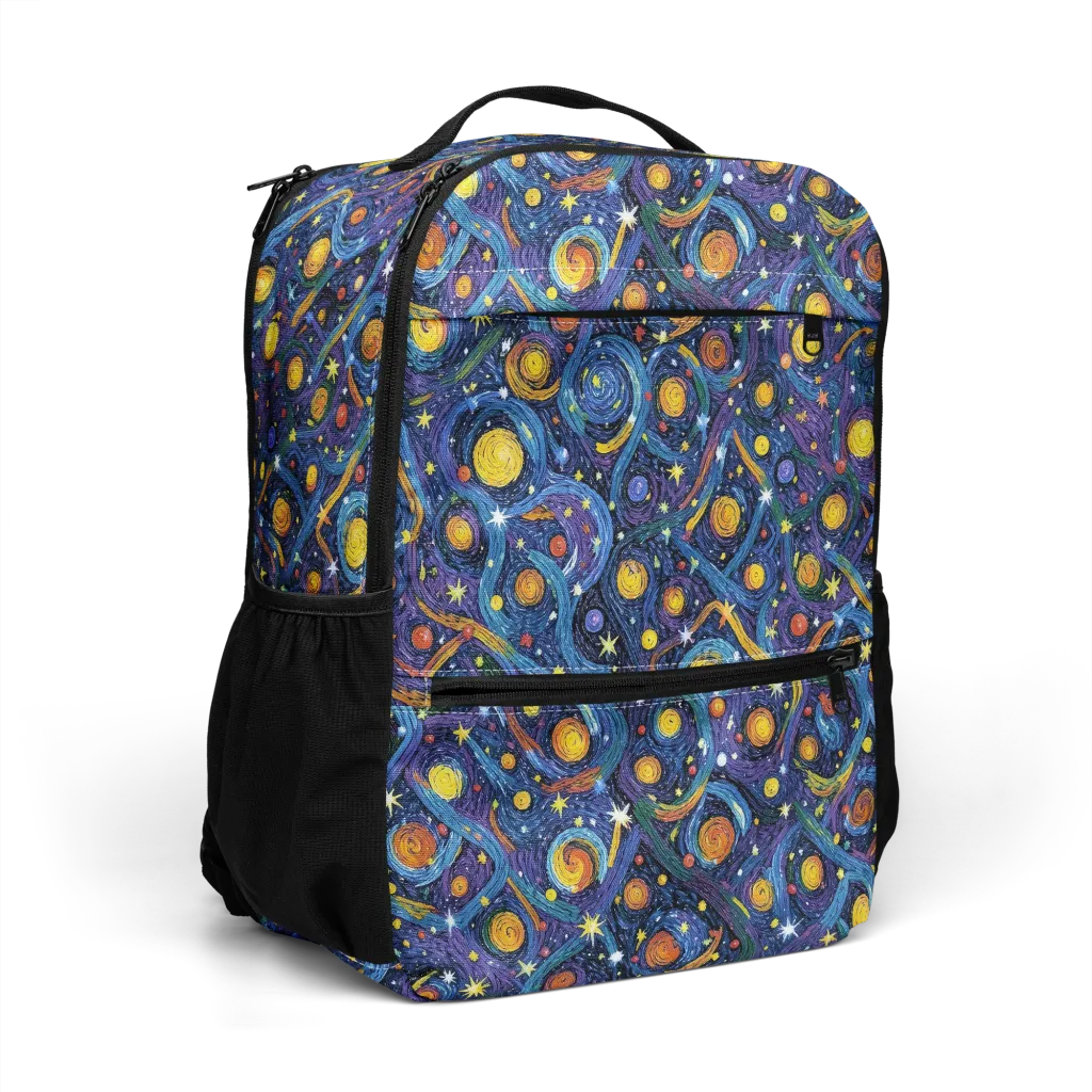 Starry Spiral on Utility Backpack — Right Front