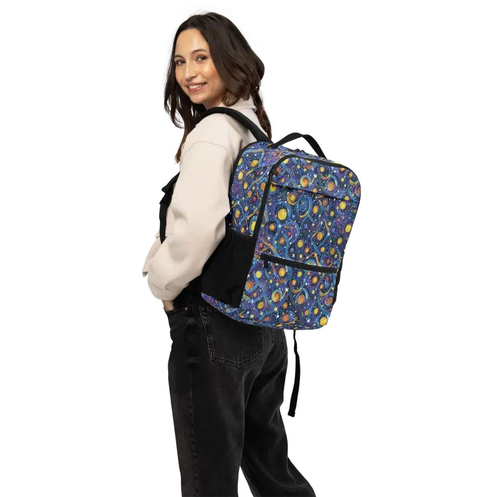 Starry Spiral on Utility Backpack — Back