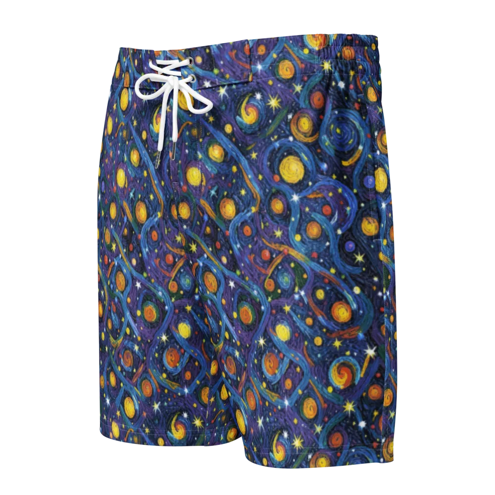 Starry Spiral on Men's Board Shorts — Front