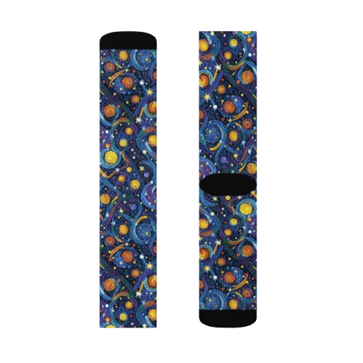 Starry Spiral on a Socks