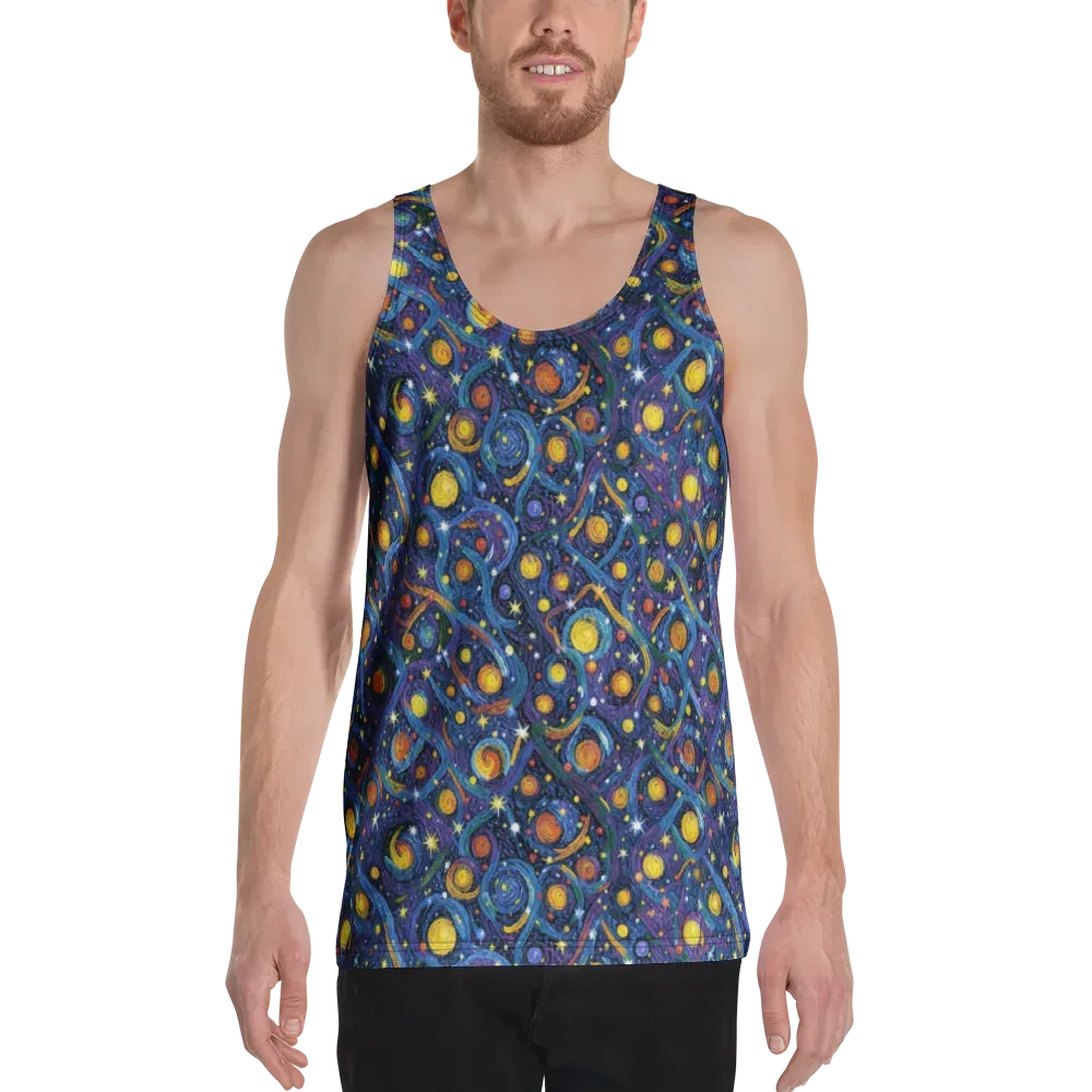 Starry Spiral on Men's Tank Top — Front