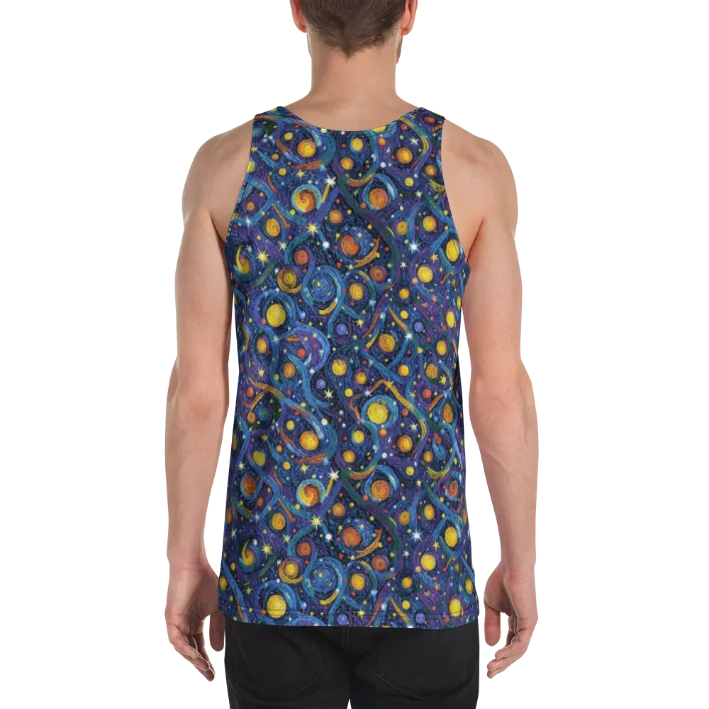 Starry Spiral on Men's Tank Top — Back