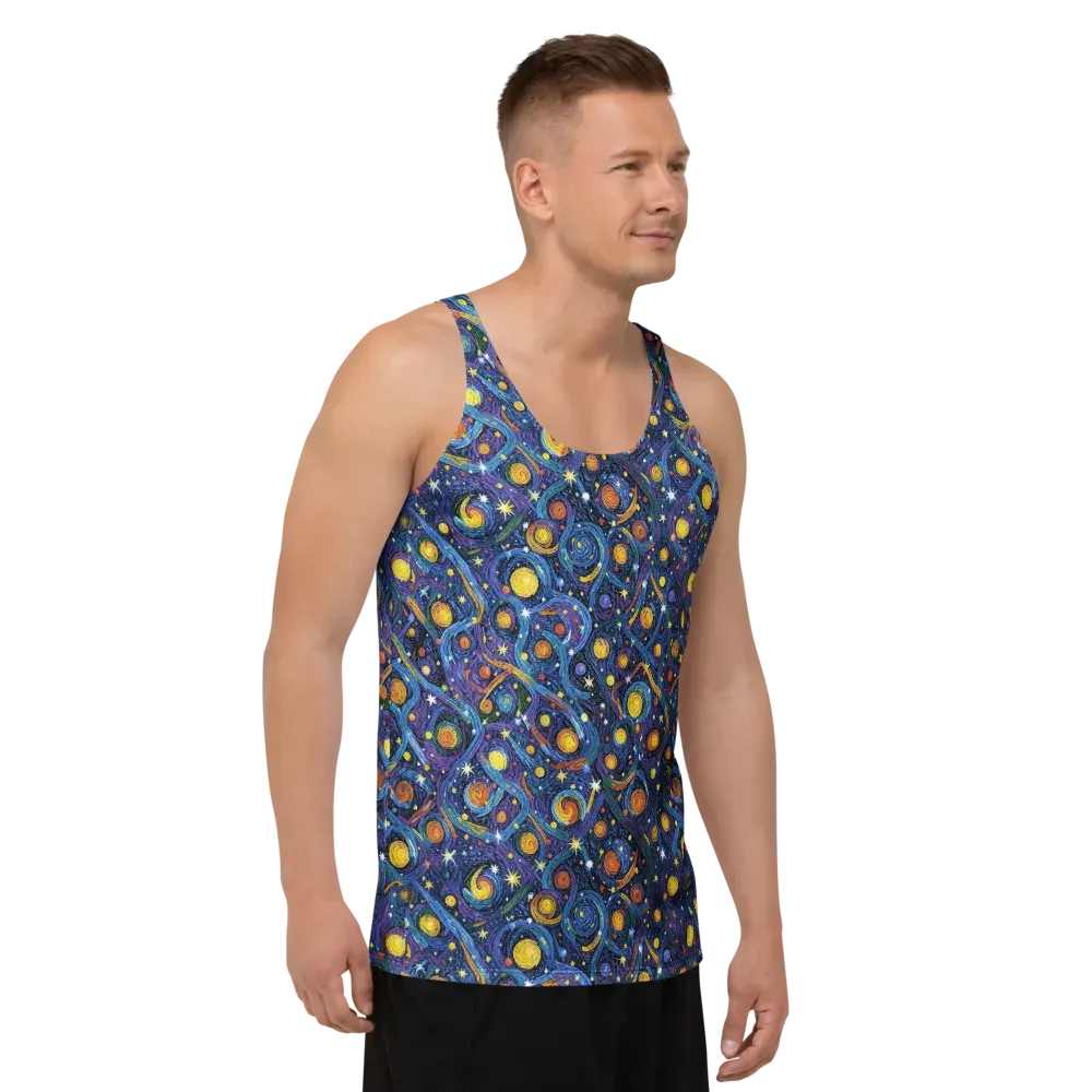Starry Spiral on Men's Tank Top — Right Front