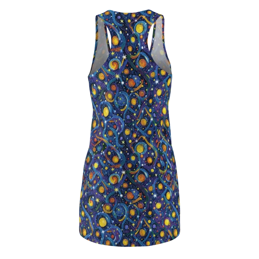 Starry Spiral on Racerback Dress — Back