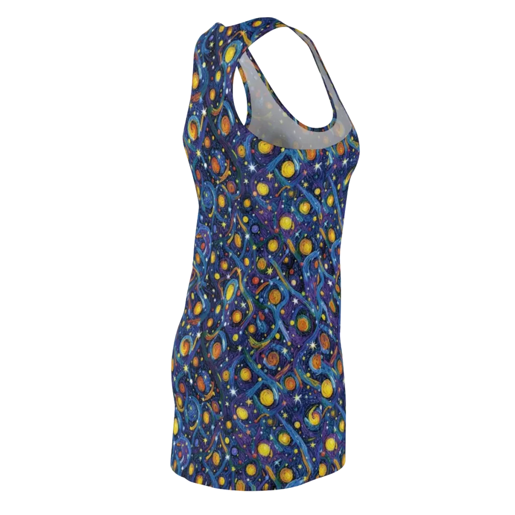 Starry Spiral on Racerback Dress — Back Side