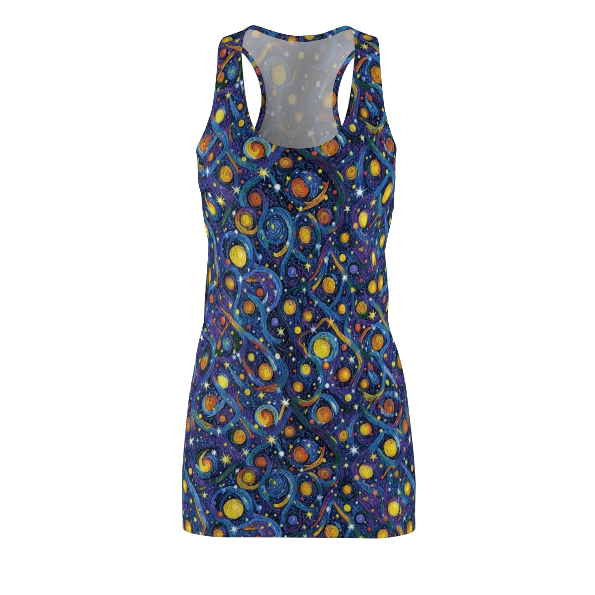 Starry Spiral on Racerback Dress — Front