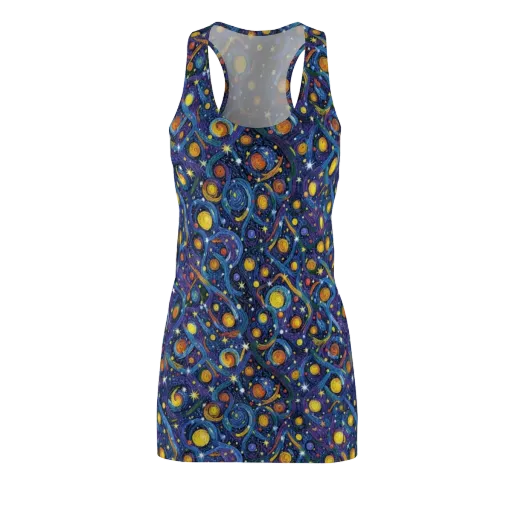 Starry Spiral on a Racerback Dress